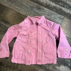 The Children's Place Pink Frayed Edge Jacket Coat 18 months vintage